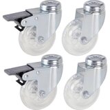 DÖRNER&HELMER 4506551 okretni kotač s kočnicom Promjer kotača: 75 mm Nosivost (maks.): 50 kg 4 kom. Cijene