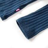  Dječja majica dugih rukava rebrasto pletena modra 128 | shoptok.hr