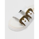 Versace Jeans Couture Natikače s potpeticom 'FONDO ARIZONA' zlatna / bijela | shoptok.hr