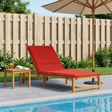  Jastučić za ležaljku GEMERT 100% poliester Crvena - Crvena 200 x 70 x 3 cm Poliester | shoptok.hr
