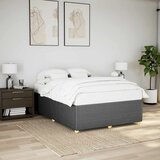  Okvir za krevet bez madraca tamnosivi 160x200 cm od tkanine | shoptok.hr
