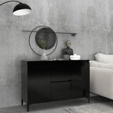 vidaXL Komoda crna 104 x 35 x 70 cm od iverice Cijene