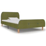 vidaXL Posteljni okvir zeleno blago 90x200 cm Cene