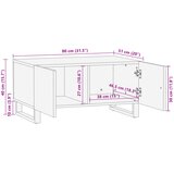  Stolić za kavu 80x51x40 cm od masivnog drva bagrema | shoptok.hr