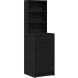  3-delna set za ličenje Črn inženirski les | Shoptok.si