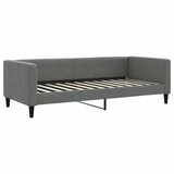  Dnevni krevet na razvlačenje tamnosivi 100 x 200 cm od tkanine | shoptok.hr