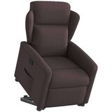  Naslonjač na podizanje tamnosmeđi od tkanine | shoptok.hr
