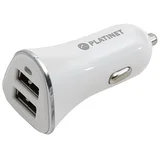 AUTO PUNJAČ 2xUSB 5V 3,4A + MICRO USB KABEL WHITE