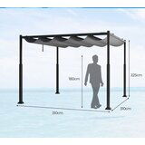  Terasa pergola, 3x3m, siva | shoptok.hr