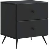  Noćni ormar 2 kom. Crna 43 x 34,5 x 47,5 cm Konstruirano drvo | shoptok.hr