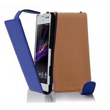 Cadorabo Ohišje, združljivo z Sony Xperia C v briljantna modra - Zaščitni ovitek v obliki flipa iz gladkega umetnega usnja, (20551760) | Shoptok.si
