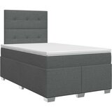  Boxspring krevet s madracem Tamnosiva 120 x 190 cm Tkanina | shoptok.hr