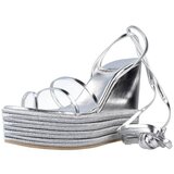 Jeffrey Campbell Sandali & Odprti čevlji LAYERED Srebrna | Shoptok.si