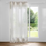 Douceur d intérieur Bež prosojna zavesa 140x280 cm Marius – | Shoptok.si