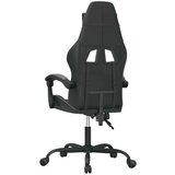  Okretna igraća stolica crno-siva od umjetne kože | shoptok.hr