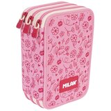 MILAN Pernica trostruka sa priborom Flowicorn, roza P12 | shoptok.hr