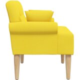  Ljubavni kauč s gumbima Svijetlo žuta 120 x 65 x 79 cm Tkanina | Eponuda.ba