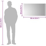  LED kupaonsko ogledalo s ogledalom *Transparent*an 90 x 50 cm | shoptok.hr