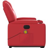 vidaXL Električni masažni naslonjač na podizanje umjetna koža crveni | shoptok.hr