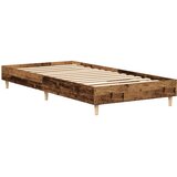 vidaXL Posteljni okvir brez vzmetnice Star les 75x190cm Inženirski les | Shoptok.si