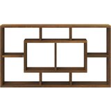  Polica za izlaganje s 8 odjeljaka smeđa boja hrasta | shoptok.hr