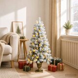  Zasnježeno mini božićno drvce 120 cm 100 LED lampica | shoptok.hr