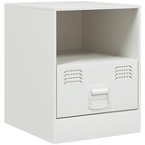 Maison Chic Nočna omarica - Nočna miza bela 34,5x39x44 cm jeklo, (21688010) Cene