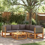 vidaXL 6-dijelna set vrtnih sofa s jastucima masivno bagremovo drvo | shoptok.hr