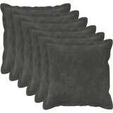  Presvlaka za jastuk 6 pcs HOUTEN Antracit 40 x 40 cm Slike