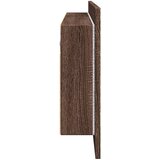  LED kupaonski ormarić s ogledalom smeđa boja hrasta 100x12x45cm | Eponuda.com