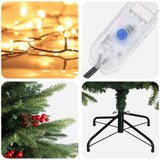  Umjetno božićno drvce s nogom 240 cm 300 LED lampica | shoptok.hr