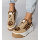D/CEO Leopard print sporty sneakers on a chunky sole Klarris | shoptok.hr
