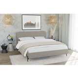 Ropez Svetlo rjava oblazinjena zakonska postelja z letvenim dnom 180x200 cm Barker – | Shoptok.si
