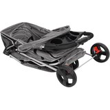  Sklopiva kolica za pse siva 80 x 46 x 98 cm od tkanine Oxford | shoptok.hr