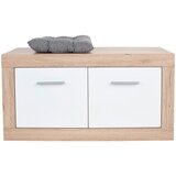 XORA GARDEROBNA KLOP bela, barve hrasta | Shoptok.si