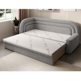 ELTAP Siva sklopiva/s prostorom za odlaganje sofa od bouclé tkanine s lijevim kutom 223 cm Fabillo – | shoptok.hr