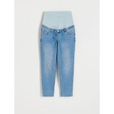 Reserved kavbojke mom fit - modra Cene