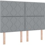vidaXL Postelja s škrbino z vzmetnico svetlo siva 140x190 cm tkanina, (22084049) | Shoptok.si