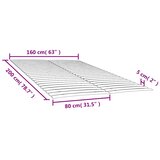  Zamjenske letvice za krevet s 48 letvica 2 kom 80x200 cm | Eponuda.ba