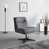 Bessagi Home naslanjač chesterfield selena, siva, žamet | Shoptok.si