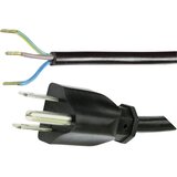 Hawa Priključni kabel [ ameriški varnostni vtič - kabel\, odprti konec] črni 2 m 1008246, (20414242) | Shoptok.si