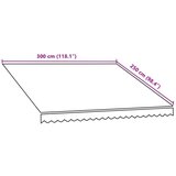 vidaXL Tenda iz platna oranžna in rjava 300x250 cm | Shoptok.si