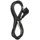  Priključna vrvica PVC 3×1,0mm črna 2M | Shoptok.si