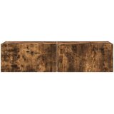 TV zidni ormar Zidne 2 pcs Dimljeni hrast 60 x 31 x 29,5 cm | shoptok.hr