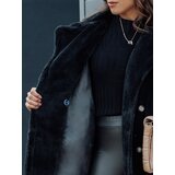 DStreet Płaszcz damski zimowy LUXERII długi futerkowy czarny Cene