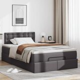 Otomanski okvir kreveta s madracem sivi 120x200cm umjetna koža | shoptok.hr