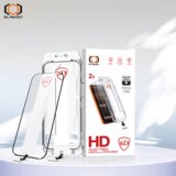 Tel Protect Dust-Free Easy Fit Full Glue 6D kaljeno staklo za Samsung Galaxy S25 crno (s otključavanjem otiskom prsta) - 2 kom. | shoptok.hr