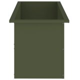 Vrtna posuda za sadnju s LED svjetlom 2 kom. Maslinastozelena - Maslinastozelena 40 x 100 x 40 cm 2 | shoptok.hr