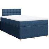 vidaXL Krevet s oprugama i madracem plavi 120 x 200 cm od tkanine | shoptok.hr