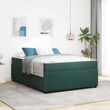  Krevetna konstrukcija Tamnozelena 140 x 200 cm tkanina | shoptok.hr